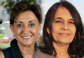 Afsaneh Nahavandi and Hema Krishnan, Professors, Xavier University, San Diego